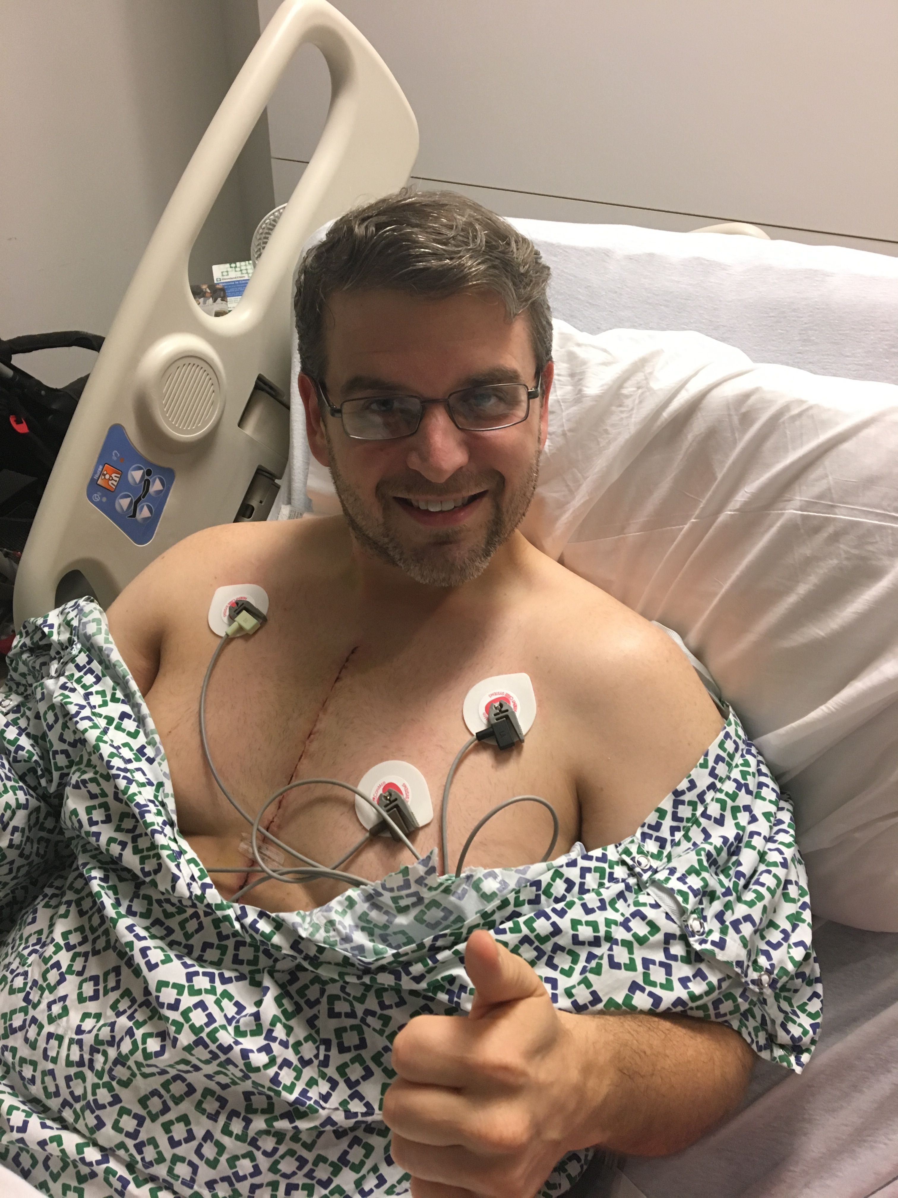 Last night (hopefully) in the hospital.