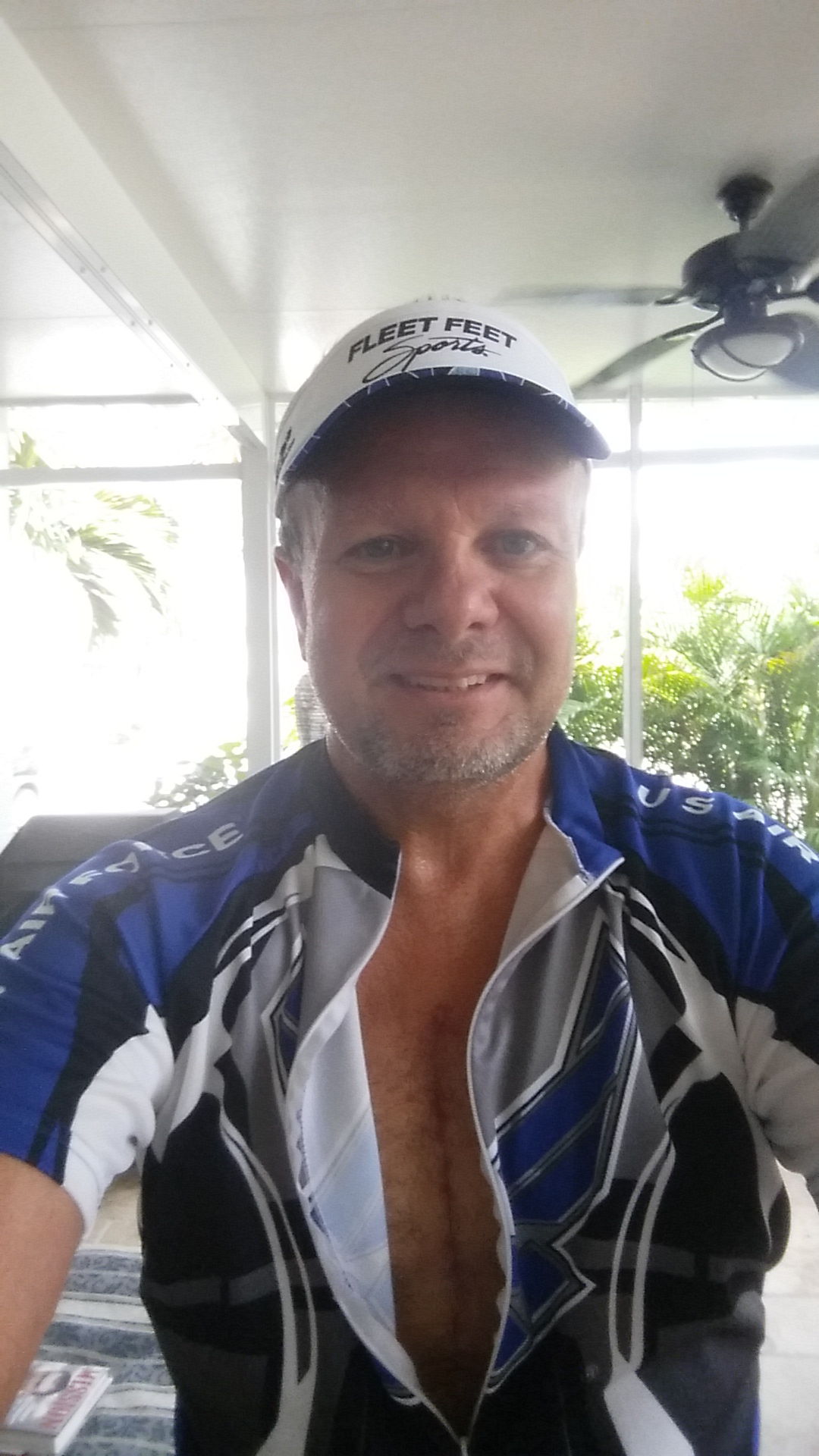 Patio cycling with my new zipper