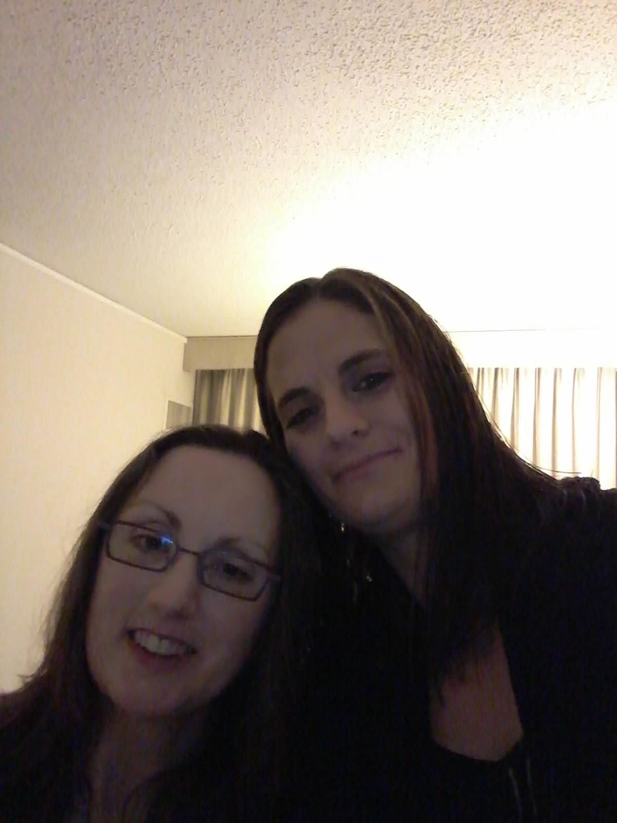 My sister and I the night before my surgery.