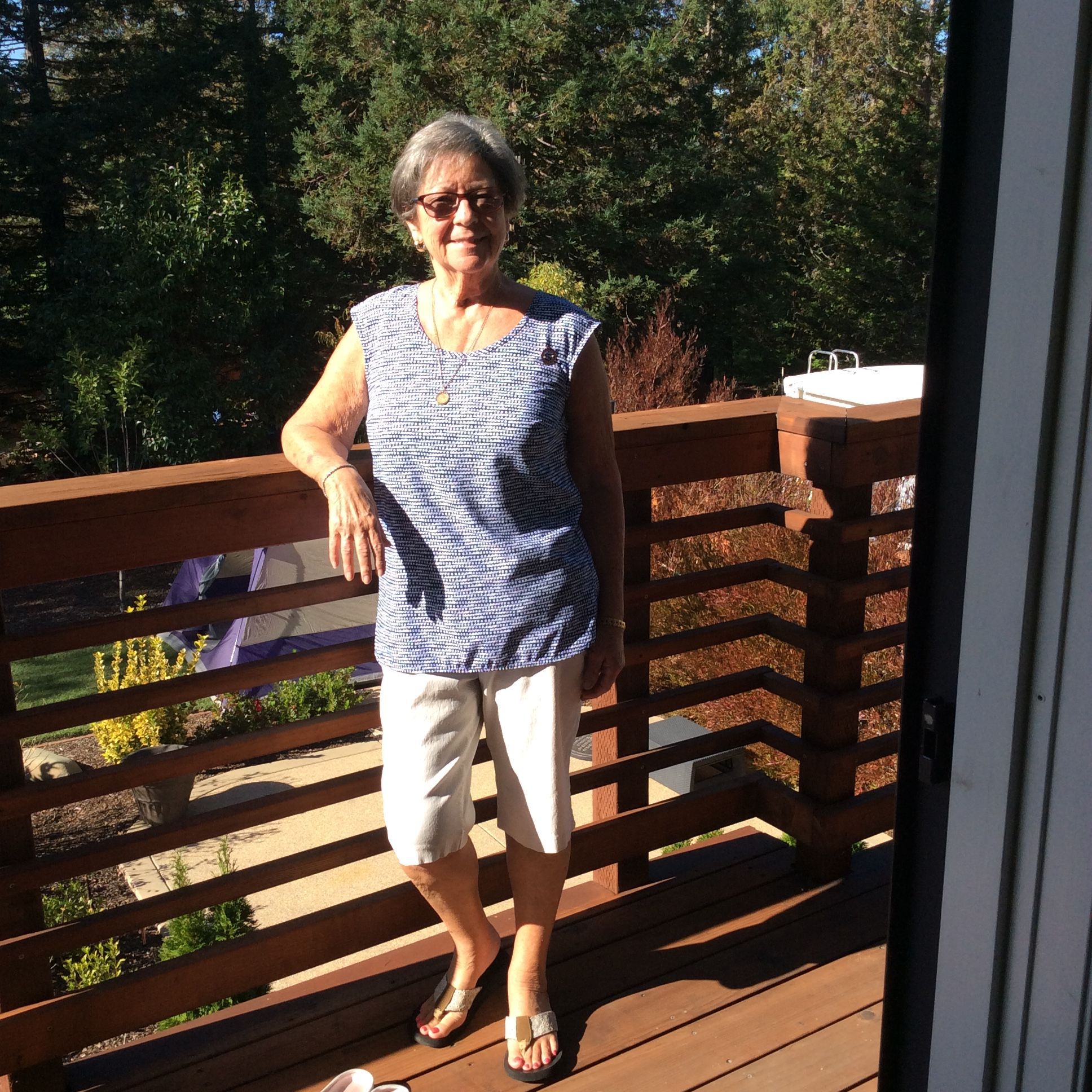 This picture was taken eight week after returning home from rehab.as I was very sick before heart valve replacement.
But I'm hereðŸ‘ðŸ»