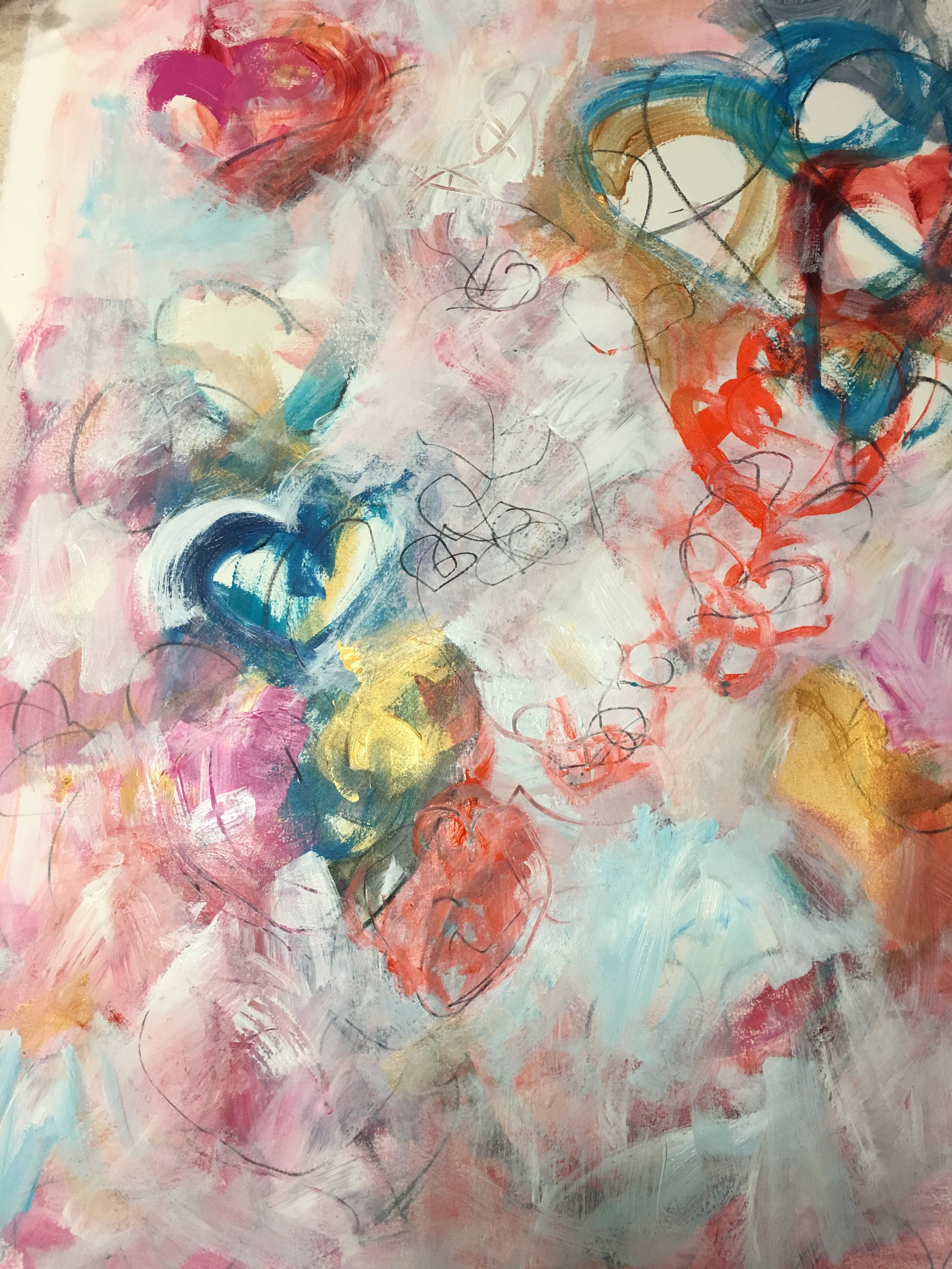 â¤ï¸â¤ï¸HeArt in process! my last painting!â¤ï¸â¤ï¸â¤ï¸