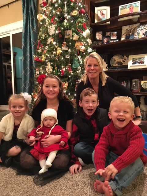 With a grateful heart (90 days post-op) surrounded by my grandkids:) Happy 2018!!!