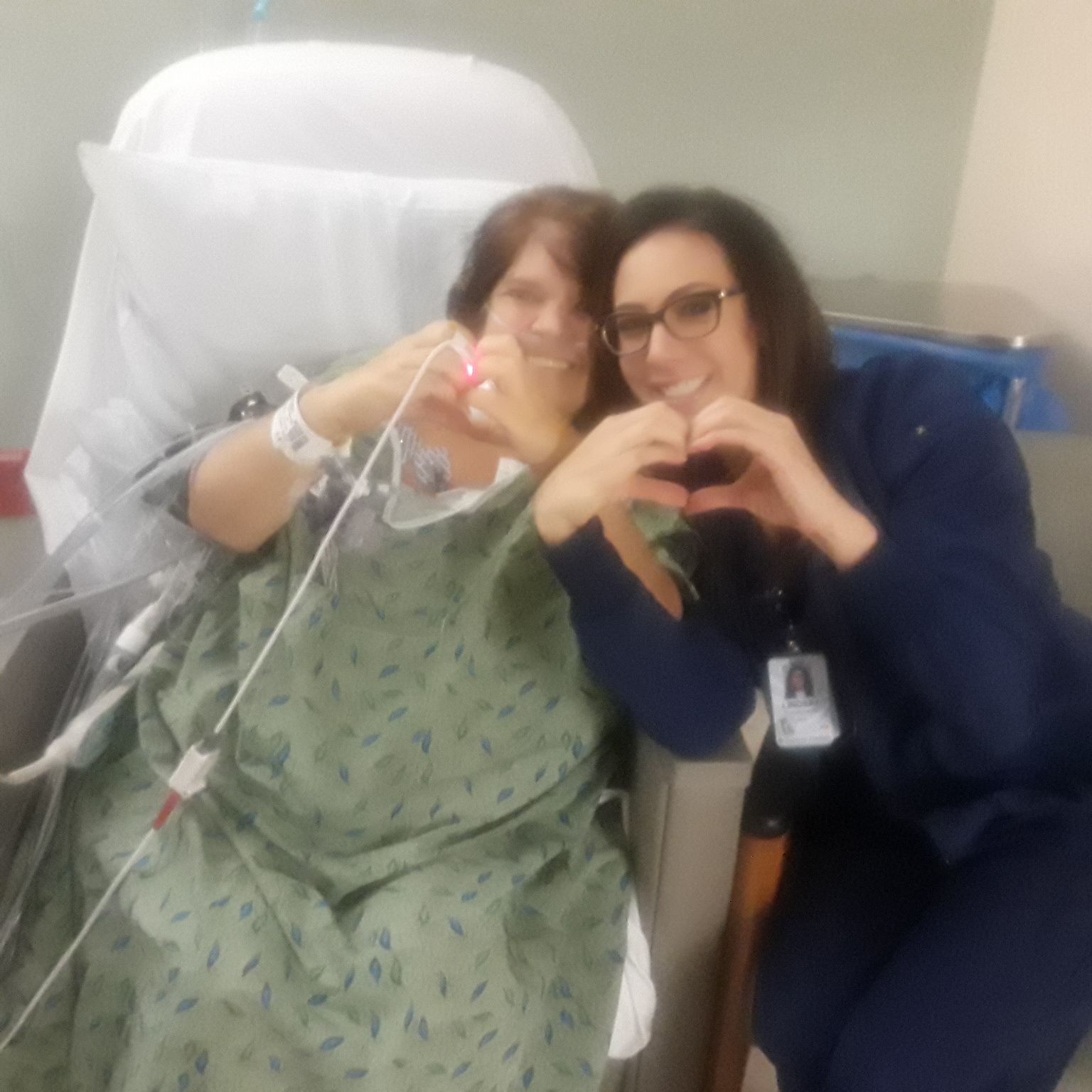 My nurse in ICU. She was phenomenal.