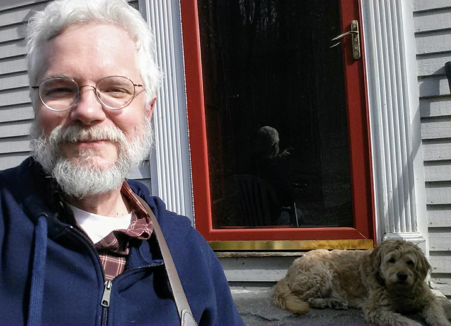 Three weeks post surgery. Enjoying a mild 57Â° February day in New Hampshire.